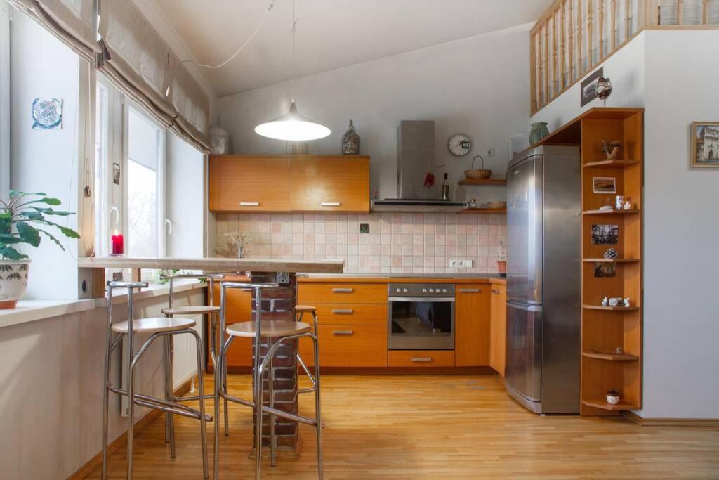 Penthouse Apartment With Great Panoramic City View Vilnius Luaran gambar